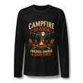 Campfire Season Long Sleeve Tee — "Campfire Season: Friends, S'mores & Good Times"
