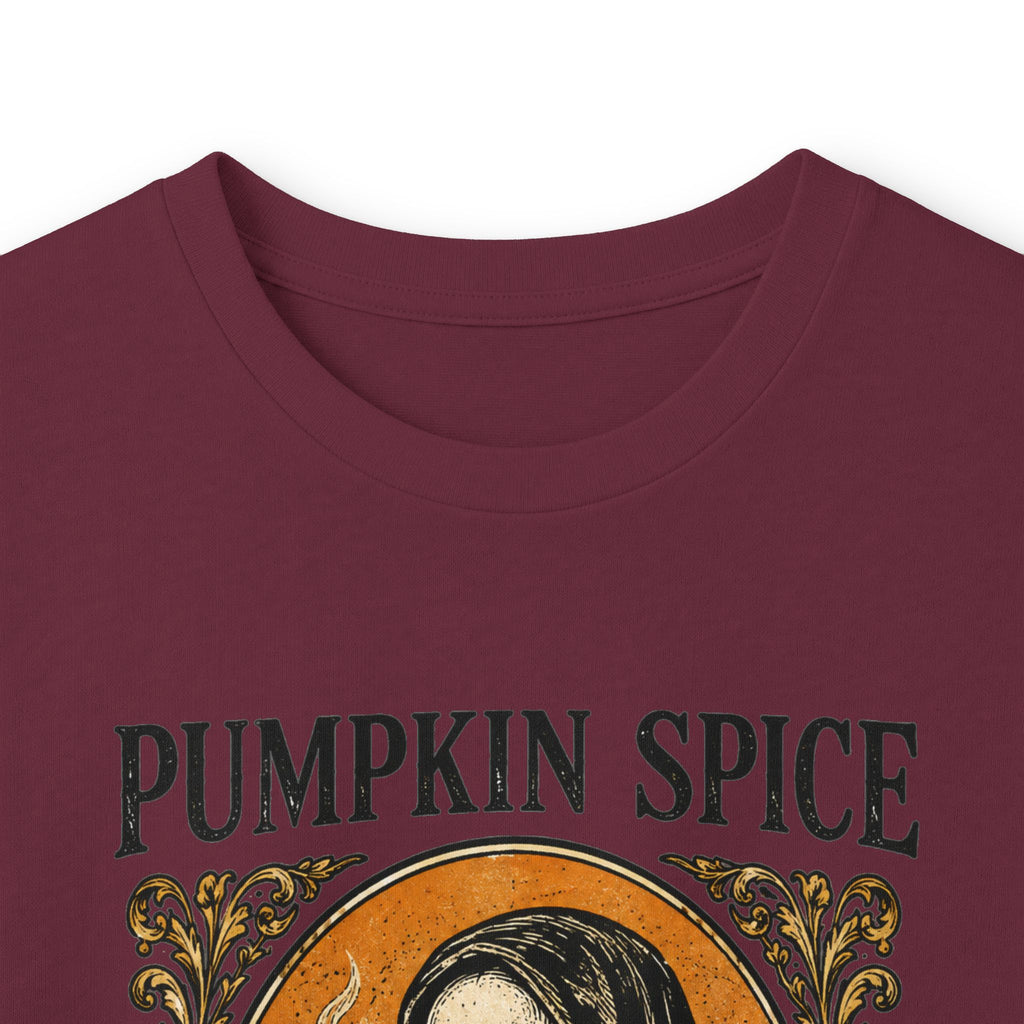 Pumpkin Spice & Bad Advice Long Sleeve Tee | Skeleton Coffee Autumn