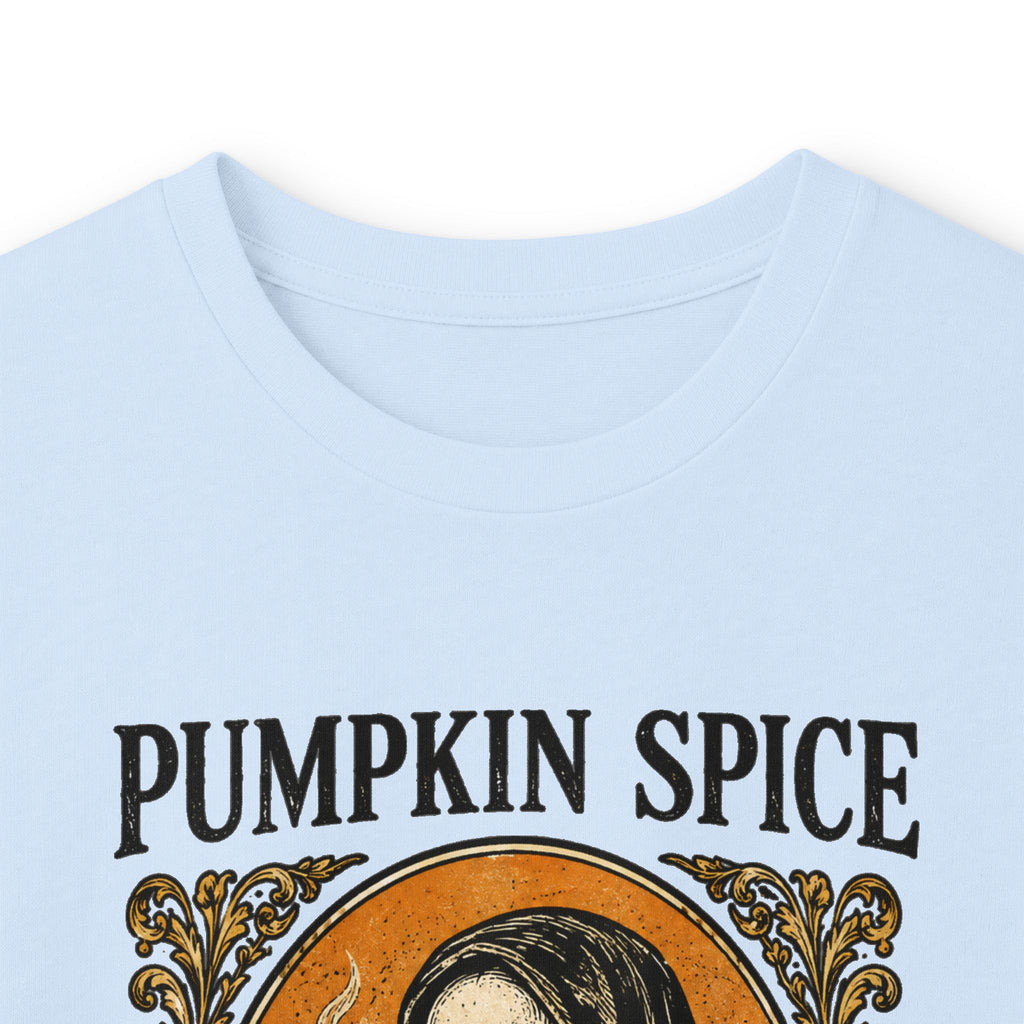 Pumpkin Spice & Bad Advice Long Sleeve Tee | Skeleton Coffee Autumn