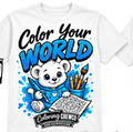 Color Your World Coloring CrewCo shirt design