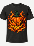 Original fiery jack-o-lantern Halloween T-shirt