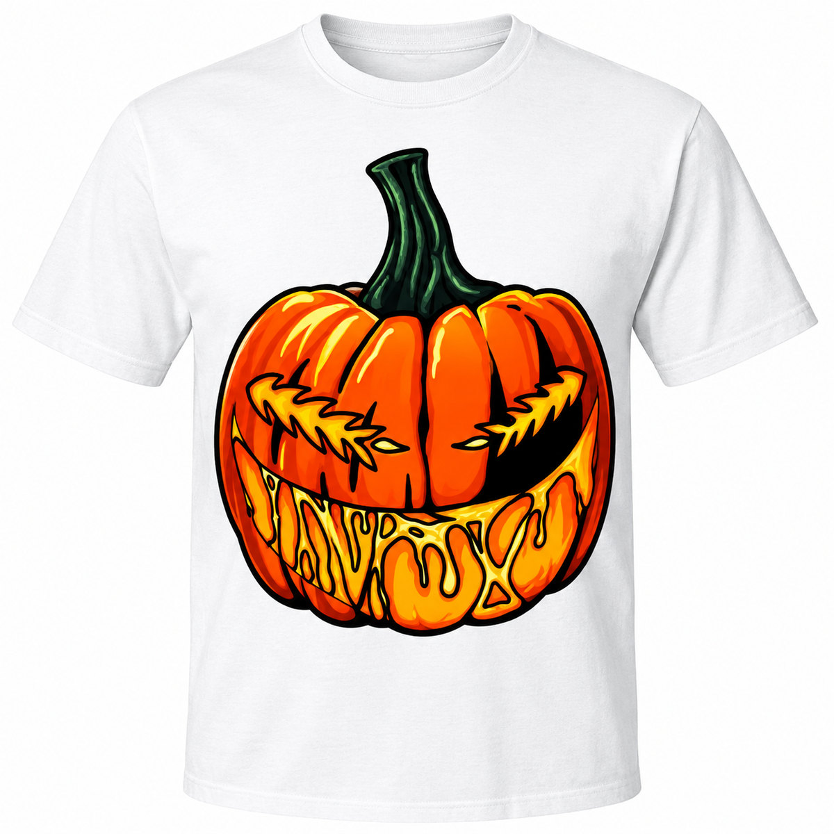 Pumpkin Melt original jack-o-lantern graphic T-shirt