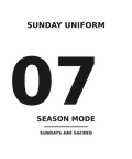 Sunday Uniform minimalist football jersey tee front design